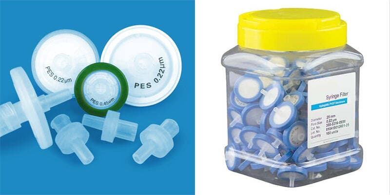 Diameter 13mm 25mm Pore Size 0.45um hplc syringe filters